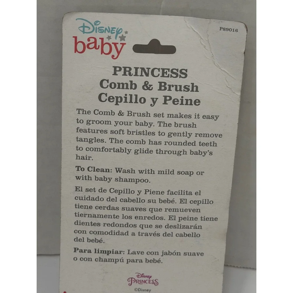 Disney Baby Princess Ariel Brush and Comb Set Little Mermaid White P89016